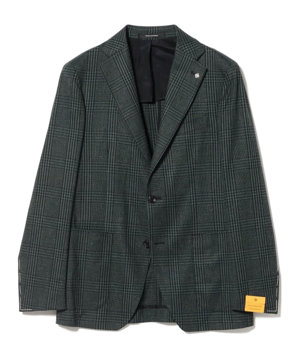 [Special order] TAGLIATORE / Mixed Fabric Glen Check Jacket