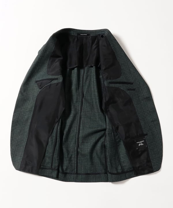 [Special order] TAGLIATORE / Mixed Fabric Glen Check Jacket