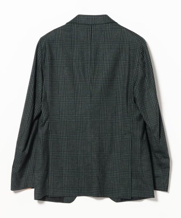 [Special order] TAGLIATORE / Mixed Fabric Glen Check Jacket