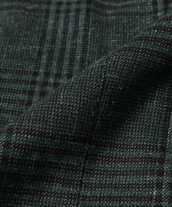 [Special order] TAGLIATORE / Mixed Fabric Glen Check Jacket