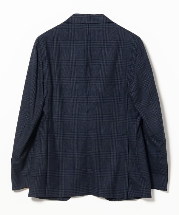[Special order] TAGLIATORE / Mixed Fabric Glen Check Jacket