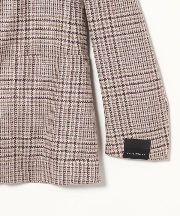 [Special order] TAGLIATORE / Wool Silk Glen Check Jacket