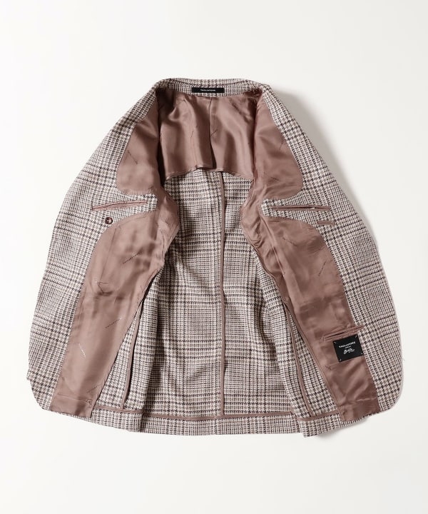 [Special order] TAGLIATORE / Wool Silk Glen Check Jacket