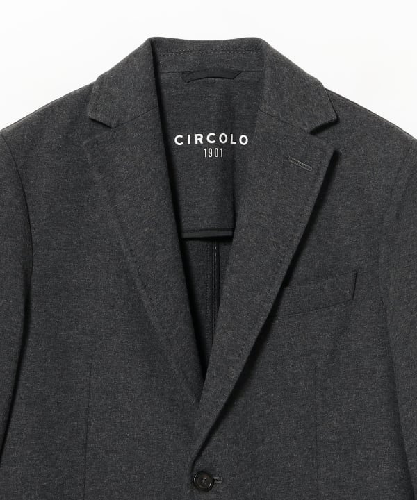 【別注】CIRCOLO1901 / ライトフリース コットンジャージ ジャケット