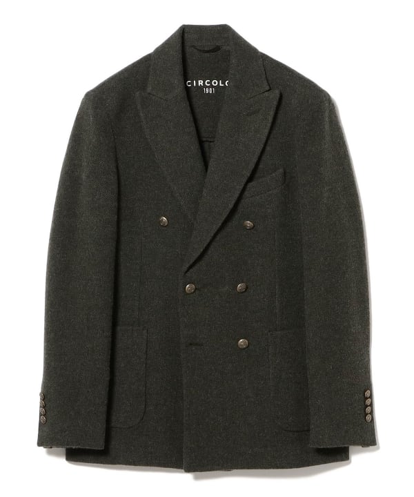 CIRCOLO1901 / ウールカシミヤ ジャージ ダブルブレスト ジャケット