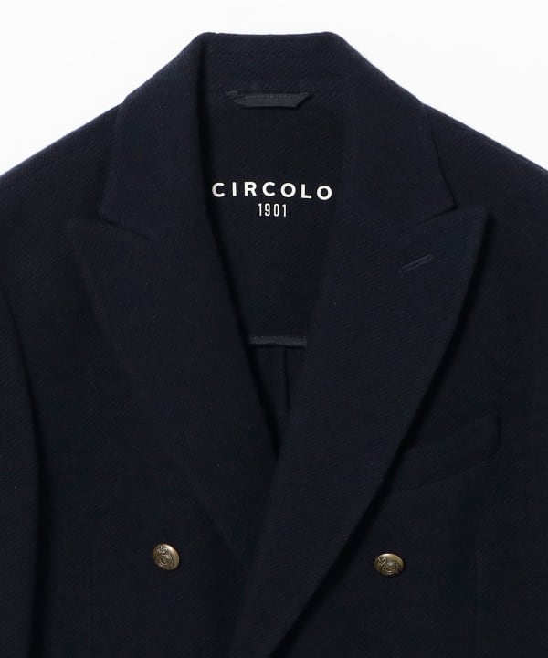 CIRCOLO1901 / ウールカシミヤ ジャージ ダブルブレスト ジャケット