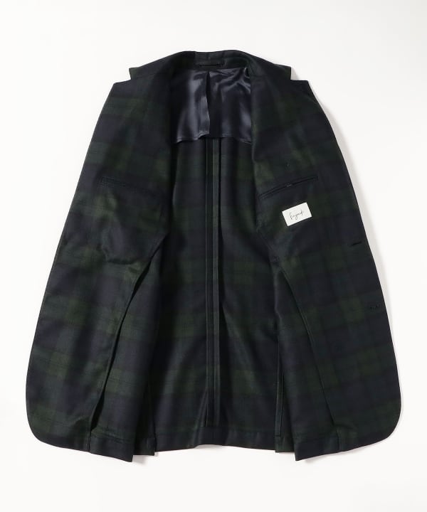 【別注】Finjack / ストレッチフラノ ブラックウォッチ ジャケット