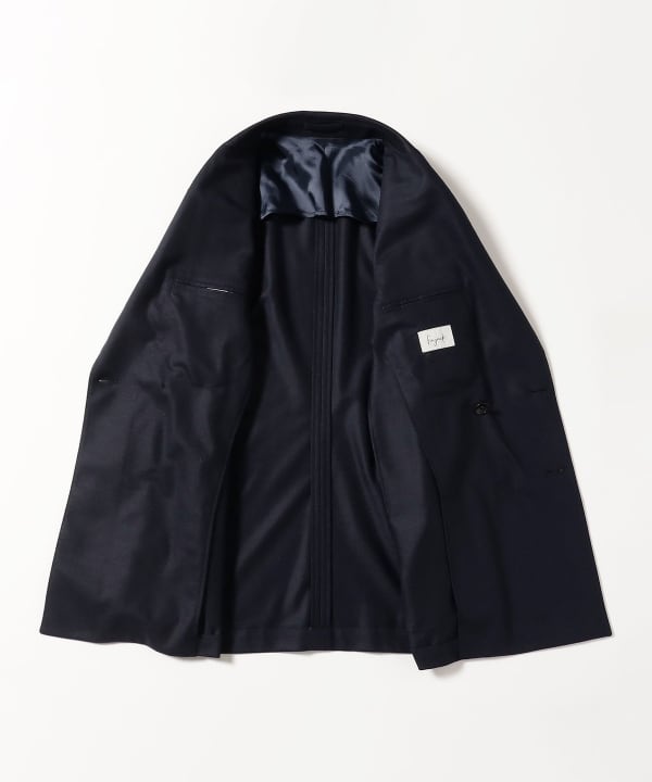 【別注】Finjack / ウールナイロン ジャージ ダブルブレスト ブレザー