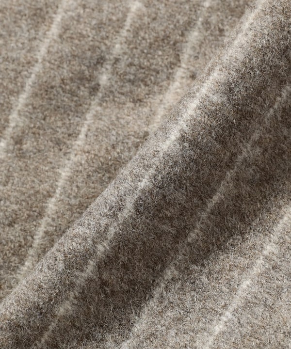 [Special order] BRERAS / Mixed Fabric Beige Stripe Jacket