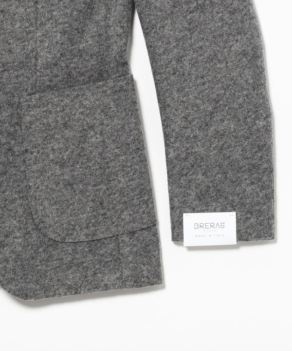 [Special order] BRERAS / Mixed Fabric Solid Jacket