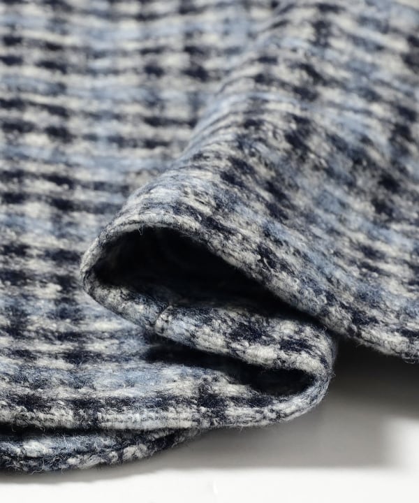 [Special order] BRERAS / Mixed Fabric Blue Check Jacket