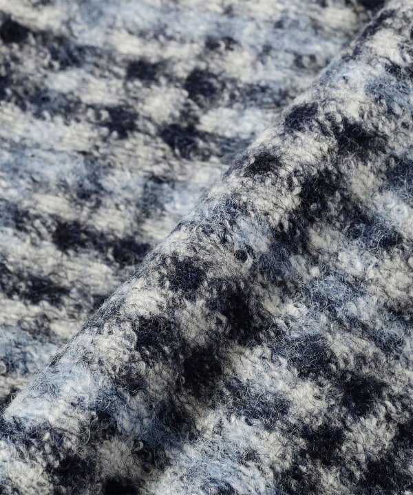 [Special order] BRERAS / Mixed Fabric Blue Check Jacket