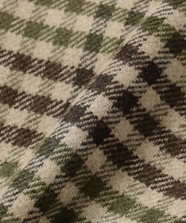 【別注】BRERAS / ミックスファブリック シェパードチェック ジャケット
