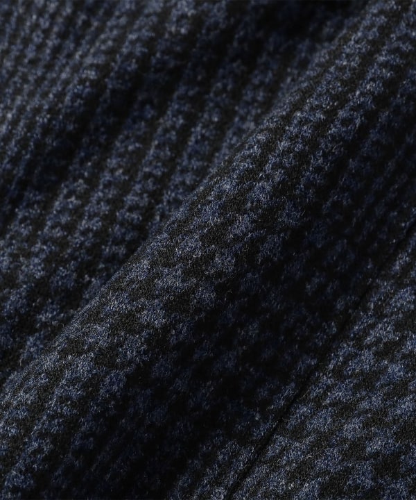 [Special order] BRERAS / Mixed Fabric Navy Glen Check Jacket
