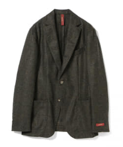 ▲ERNESTO / ダークグリーン フランネル 2ボタンジャケット