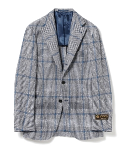 ▲Brilla per il gusto /  LORO PIANA ミックス グレンプレイド＋ペーン 3ボタンジャケット