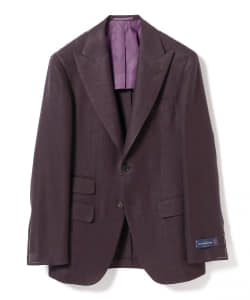 ▲Brilla per il gusto / E.Zegna ミックス パープルソリッド ピークドラペル 2ボタンジャケット