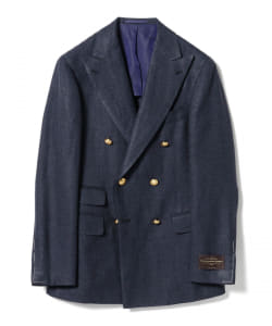 ▲Brilla per il gusto / CANONICO ミックスソリッド 6ボタンダブルブレザー