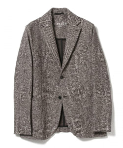 ▲CIRCOLO1901 / ストレッチコットン ヘリンボーンプリント ジャケット