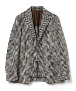 ▲TAGLIATORE / 別注 VESUVIO LIGHT グレンチェック オーバーペーン ジャケット
