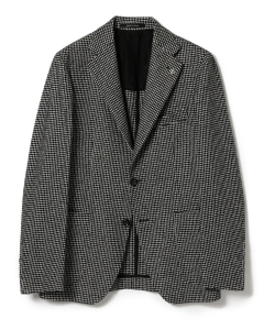▲TAGLIATORE / 別注 VESUVIO LIGHT コットンウール ハウンドトゥース ジャケット