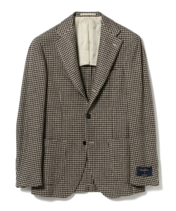 ▲Brilla per il gusto / Ermenegildo Zegna ウールリネンシルク ハウンドトゥース ジャケット