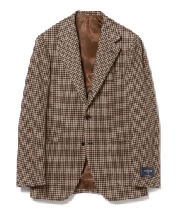 ▲Brilla per il gusto / Ermenegildo Zegna ウールリネン シルクカシミヤ ガンクラブチェック ジャケット