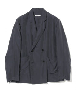 ▲moncao / シルク 4ボタン ダブルブレスト ジャケット