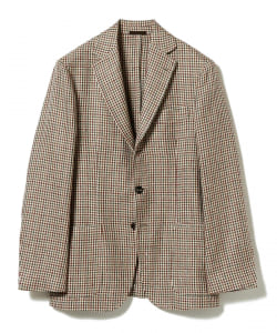 ▲Sartorio / シルクリネンコットン ガンクラブチェック ジャケット