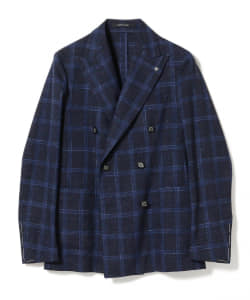 TAGLIATORE × Brilla per il gusto / 別注 G-DARREL ミックス ウインドウペーン ダブルブレスト ジャケット