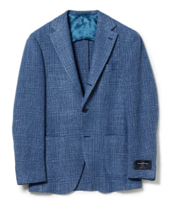 Brilla per il gusto / Ermenegildo Zegna ウールシルクリネン ビッググレンチェック ジャケット