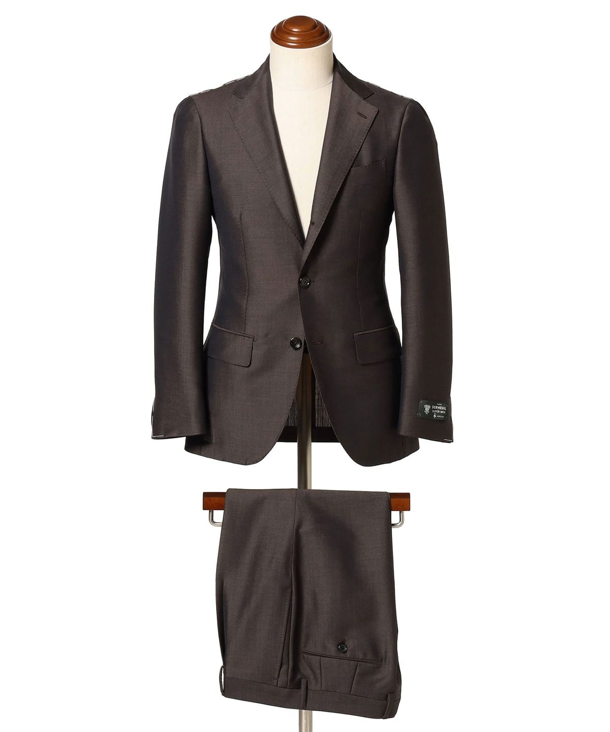 DORMEUIL モヘヤウール ソリッド スーツ スーツ・ネクタイ MEN MARRON FONCE 46 DORMEUIL モヘヤウール ソリッド スーツ スーツ・ネクタイ MEN MARRON FONCE 46