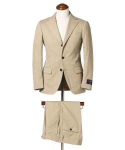 Ermenegildo Zegna ミックスファブリック ベージュ ソリッド スーツ
