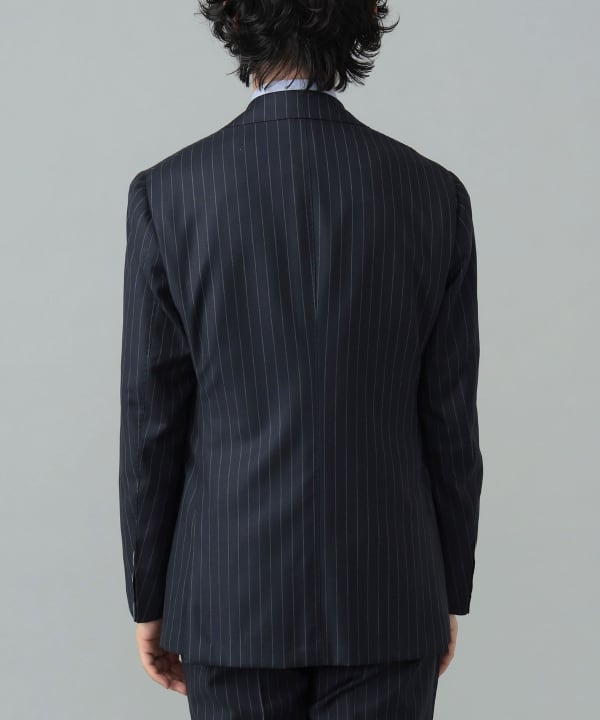 美品】ブリッラペルイルグスト ネイビー ストライプスーツ