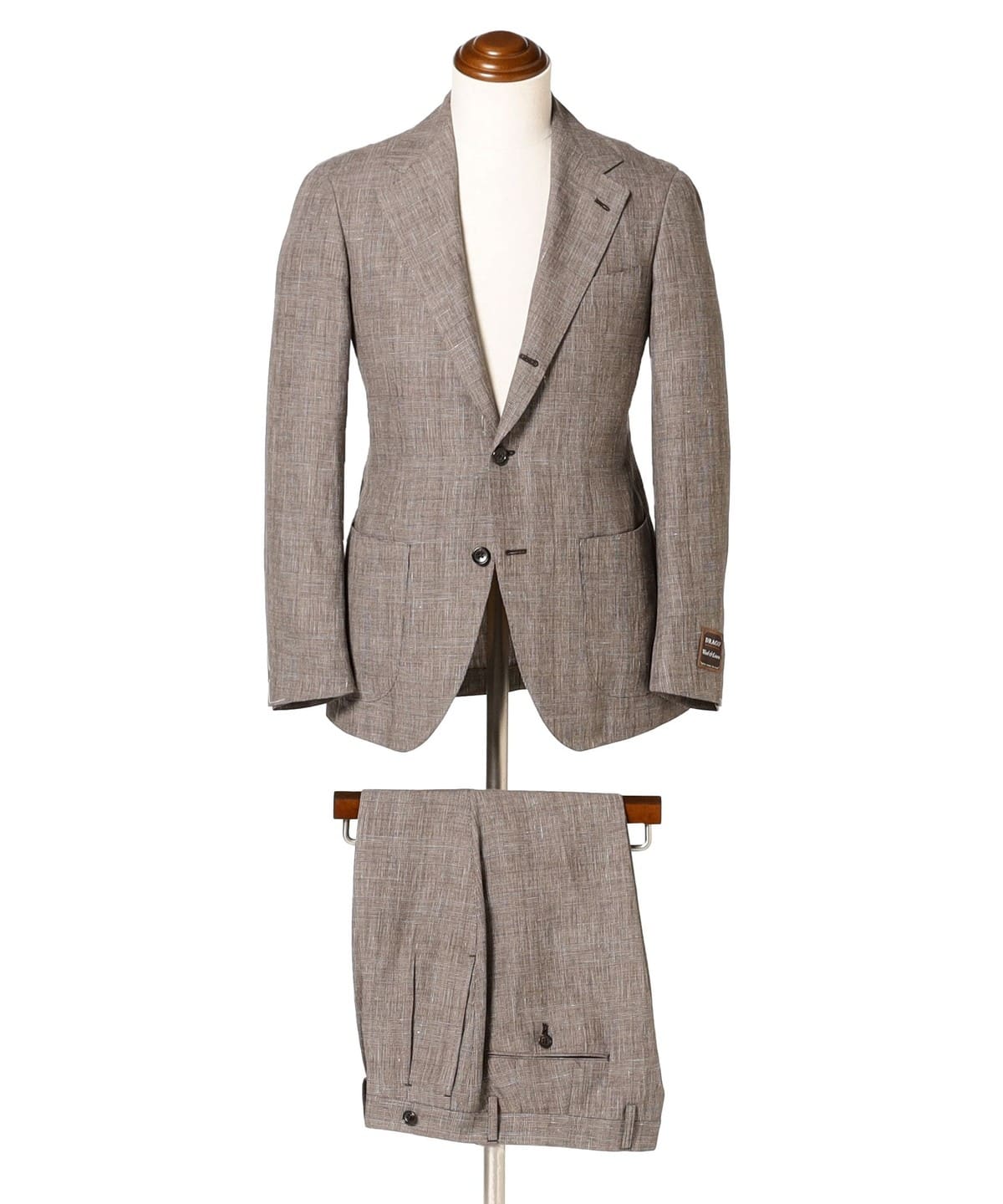 DRAGO リネンウール グレンプレイド スーツ スーツ・ネクタイ MEN LT. BROWN/18 42 DRAGO リネンウール グレンプレイド スーツ スーツ・ネクタイ MEN LT. BROWN/18 42