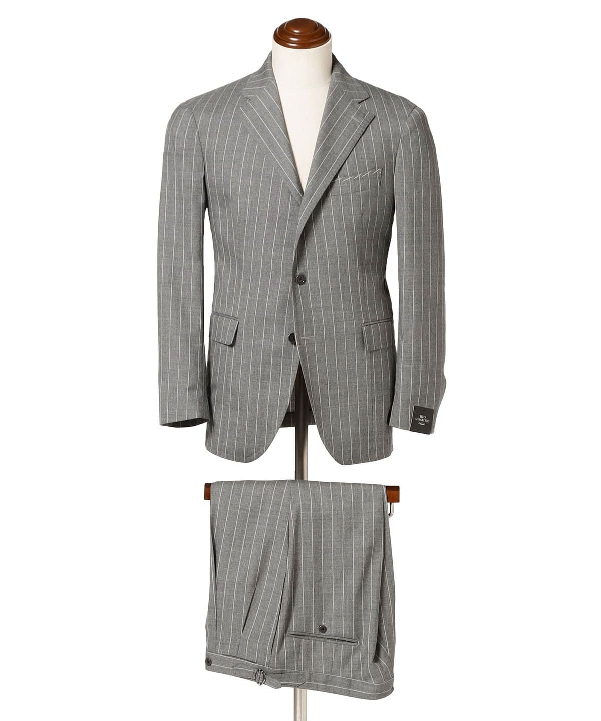 【別注】TITO ALLEGRETTO ティト アレグレット / ウール ペンシルストライプ スーツ スーツ・ネクタイ MEN LT. GREY 50 【別注】TITO ALLEGRETTO ティト アレグレット / ウール ペンシルストライプ スーツ スーツ・ネクタイ MEN LT. GREY 50