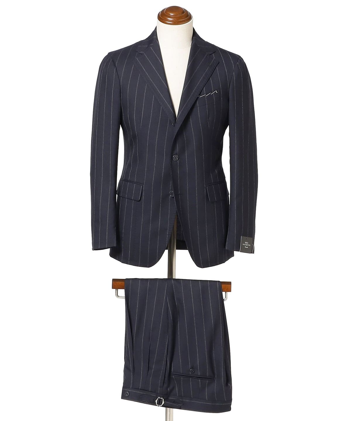 【別注】TITO ALLEGRETTO ティト アレグレット / ウール ワイドストライプ スーツ スーツ・ネクタイ MEN NAVY 42 【別注】TITO ALLEGRETTO ティト アレグレット / ウール ワイドストライプ スーツ スーツ・ネクタイ MEN NAVY 42