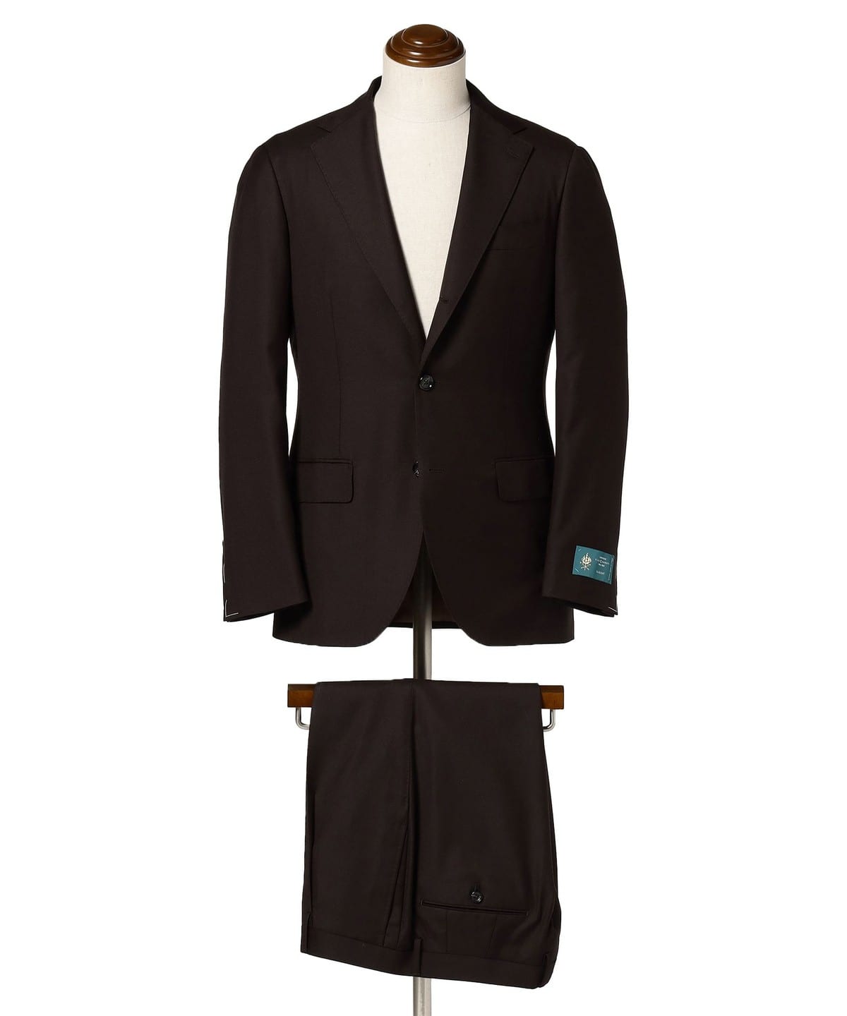 CERRUTI ウールシルク ダークブラウン ソリッド スーツ スーツ・ネクタイ MEN D. BROWN/0012 42 CERRUTI ウールシルク ダークブラウン ソリッド スーツ スーツ・ネクタイ MEN D. BROWN/0012 42