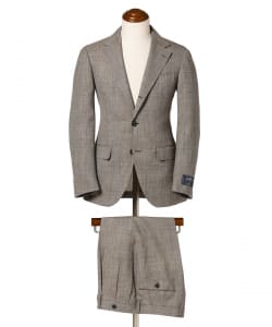 Ermenegildo Zegna ウールシルク グレンチェック スーツ