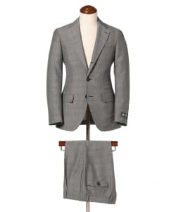 DORMEUIL ウールモヘヤ グレンチェック柄 スーツ