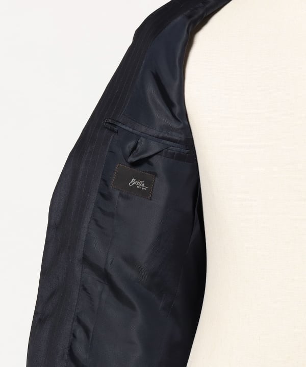 Ermenegildo Zegna ウールシルク カラーストライプ スーツ