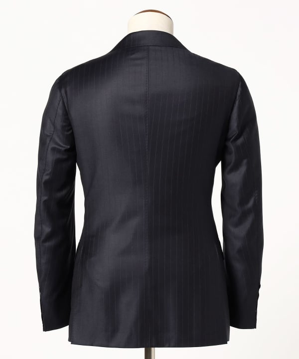 Ermenegildo Zegna ウールシルク カラーストライプ スーツ
