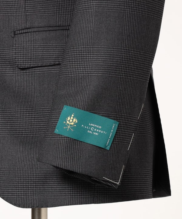 CERRUTI ウール グレンチェック スーツ