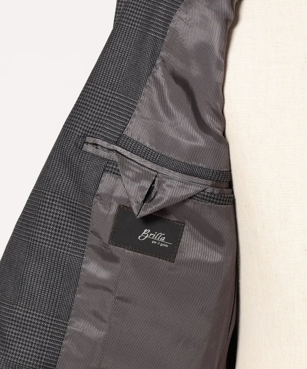 CERRUTI ウール グレンチェック スーツ