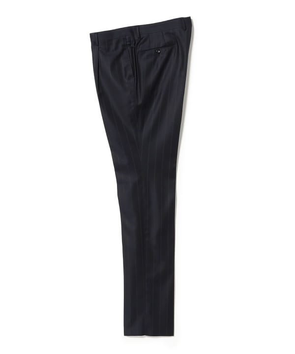 Ermenegildo Zegna ウールシルク ワイドストライプ スーツ