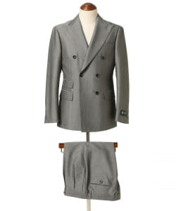 ▲Brilla per il gusto / DORMEUIL ウールモヘヤ 6ボタン ダブルスーツ