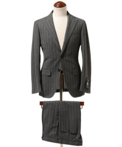 ▲Brilla per il gusto / DORMEUIL ウール チョークストライプ スーツ