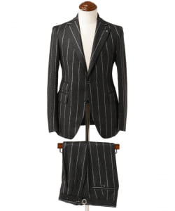 ▲TAGLIATORE / COSTA AZZURRA チョークストライプ スーツ