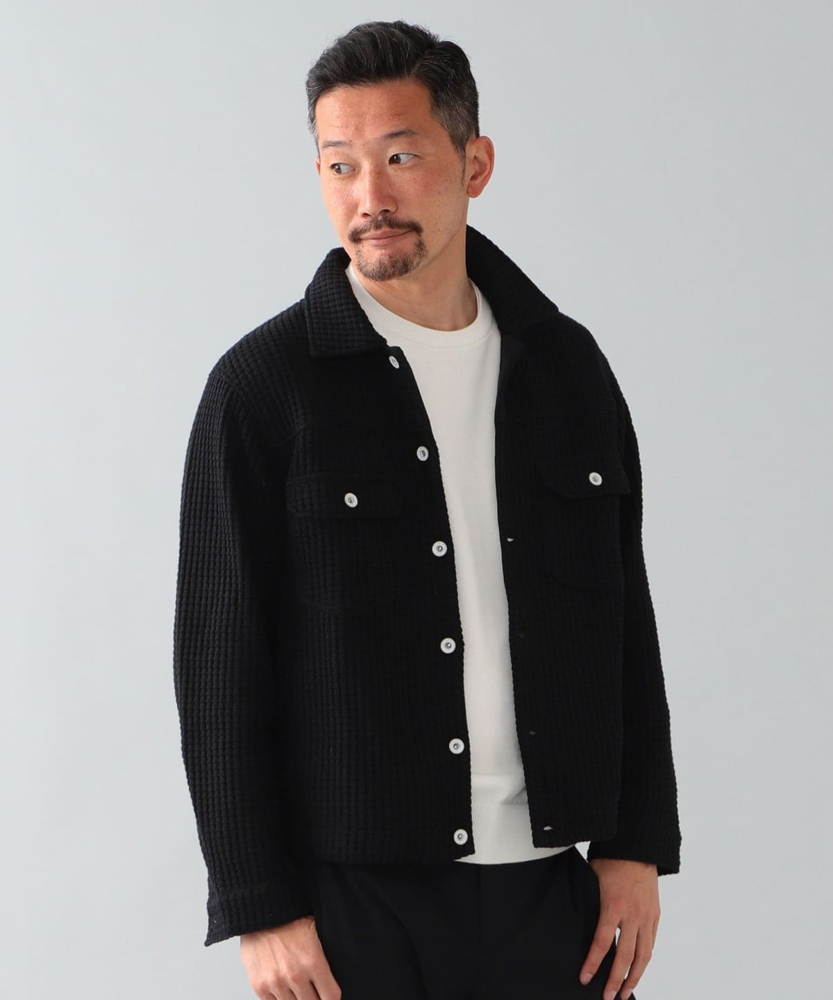 SEA GREEN シーグリーン / ワッフル ブルゾン ブルゾン MEN BLACK 4 SEA GREEN シーグリーン / ワッフル ブルゾン ブルゾン MEN BLACK 4