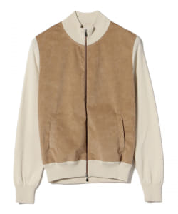 GRAN SASSO × Brilla per il gusto / 別注 アルカンターラ コンビ ブルゾン